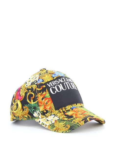 versace print hat|Versace hats.